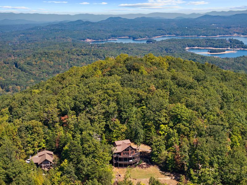 Lake Blue Ridge in the distance, seen from above the Aska area